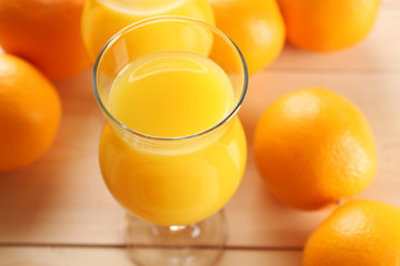 Freshly squeezed orange juice, close-up
