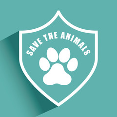 save the animals design