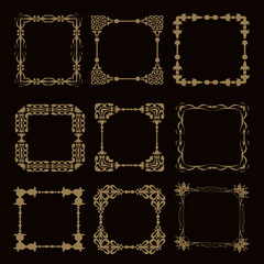 Calligraphic Design Elements, Frames