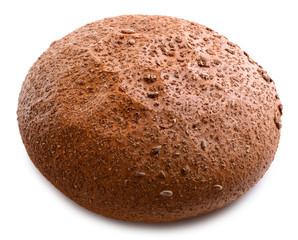 White bread isolated on white