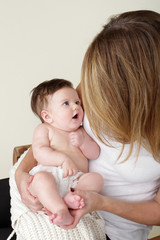 Newborn Baby and Mother