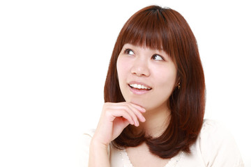 想像する女性