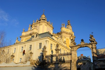 Fototapeta na wymiar Cathedral of Saint Yura, Lviv