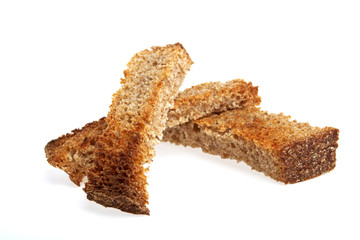 Crackers isolated on a white background