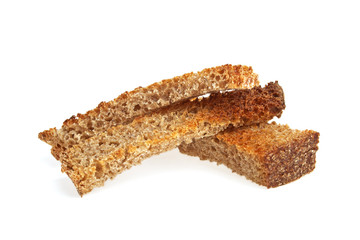 Crackers isolated on a white background