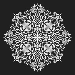 Flower Mandala. Abstract element for design