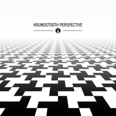 Houndstooth pattern in perspective