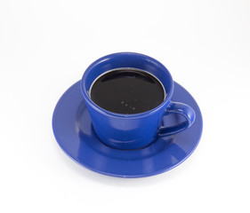 A cup of coffee on a saucer
