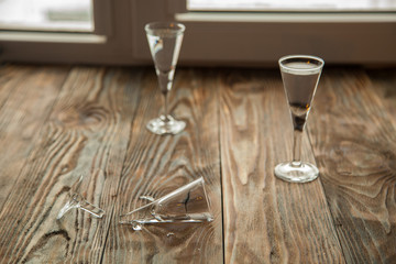 Broken glass