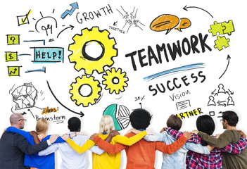 Teamwork Team Together Collaboration Diversity People Friends Co