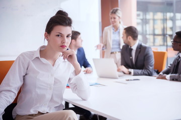 business woman at office