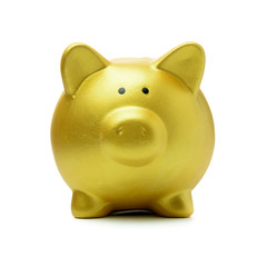 Golden piggy bank