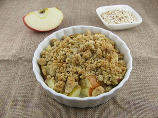 Apfel Crumble