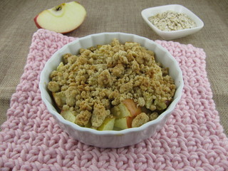 Apfel Crumble