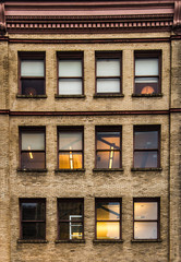 Windows of building