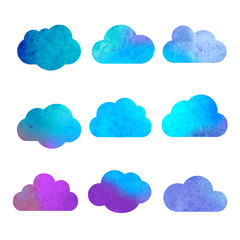 Watercolor sky background