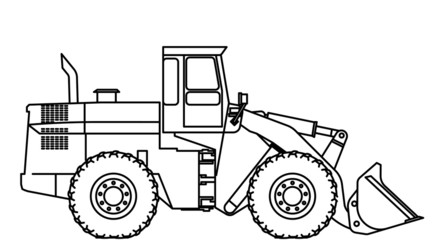 Fototapeta premium Bulldozer