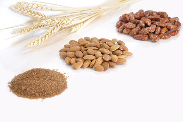 Sugar, almonds and garrapinyades