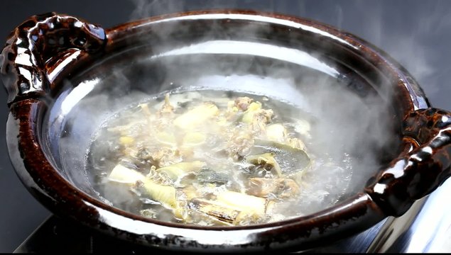 suppon nabe, japanese softshell turtle hot pot stew