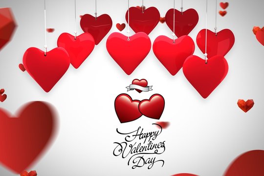 Composite image of valentines day greeting