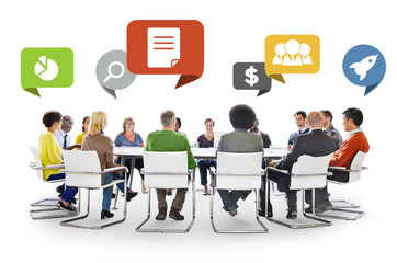 Diversity People Discussion Barinstorming Communication Concept