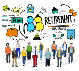 Diversity Casual People Retirement Vision Aspiration Concept