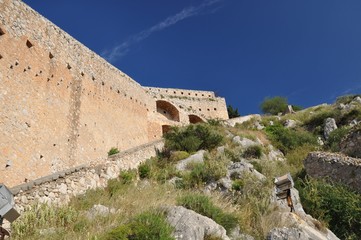 Fototapeta na wymiar Palamidi fortress in Nafplio