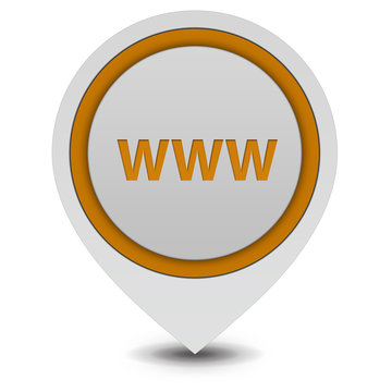 www pointer icon on white background