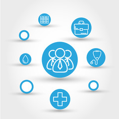 healthcare circle concept with people