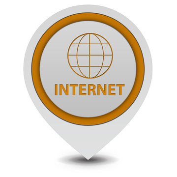 inernet pointer icon on white background