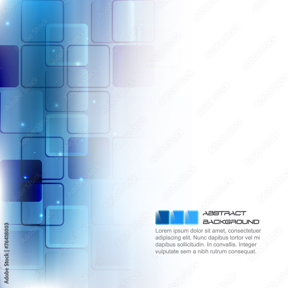 Poster abstract vector background with square pattern and glitter