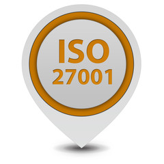 Iso 27001 pointer icon on white background