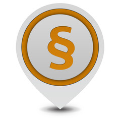 Law pointer icon on white background