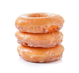 Donuts on a white background