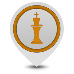 Chess pointer icon on white background