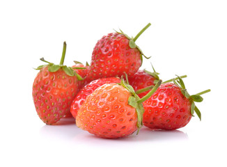 Strawberry on white background