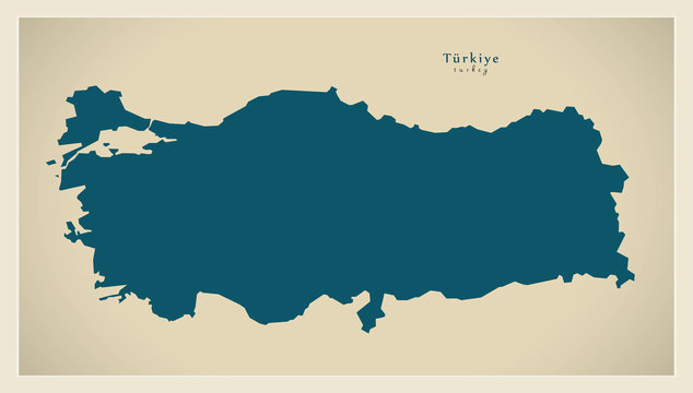Modern Map - Turkey TR
