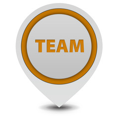 Team pointer icon on white background