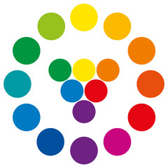 Color Wheel With Circles