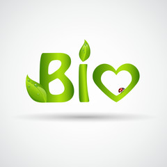 bio grüne blätter