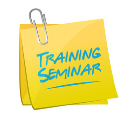 training seminar memo post illustration design