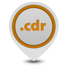 .cdr pointer icon on white background