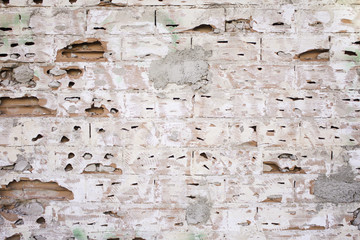 White and orange bricks