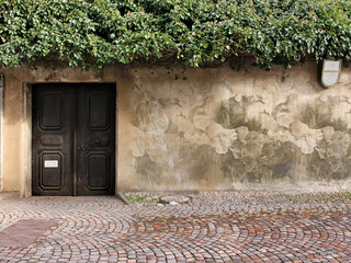 Muro esterno con disegno