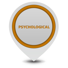 Psychological pointer icon on white background