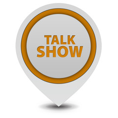Talk Show pointer icon on white background