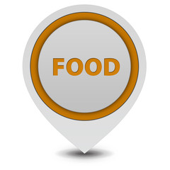Food pointer icon on white background