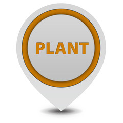 Plant pointer icon on white background
