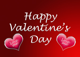 happy valentine's day card background with heart
