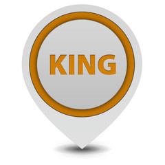 King pointer icon on white background